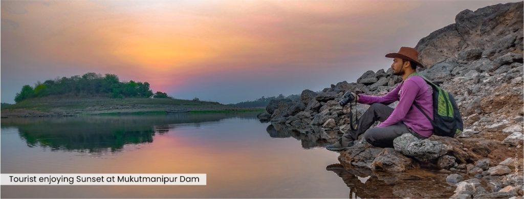 Sunset at Mukutmanipur Dam